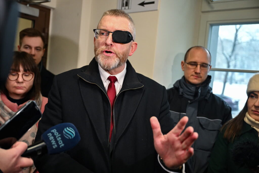 Grzegorz Braun. Fot. PAP/Maciej Kulczyński