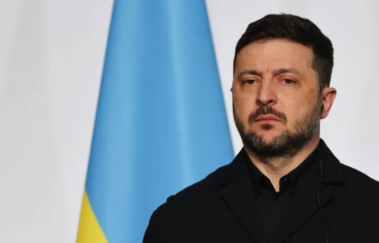 Prezydent Ukrainy Wołodymyr Zełenski. Fot. PAP/EPA/LUDOVIC MARIN / POOL