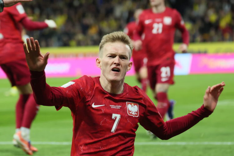 PIŁKA NOŻNA BARAŻ O AWANS DO MŚ SZWECJA POLSKA. Karol Świderski. Fot. PAP/Leszek Szymański