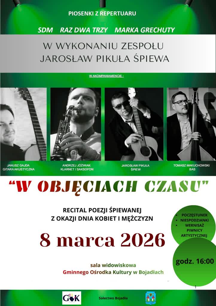 Koncert dla pań i panów z gminy Bojadła
