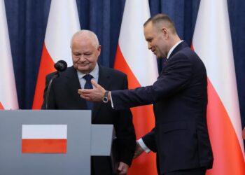 Adam Glapiński i Karol Nawrocki Fot. PAP/Paweł Supernak