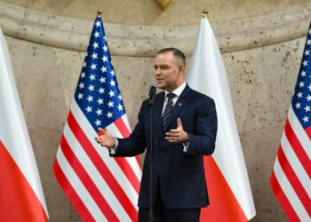 Karol Nawrocki w USA (PAP/Adam Warżawa)