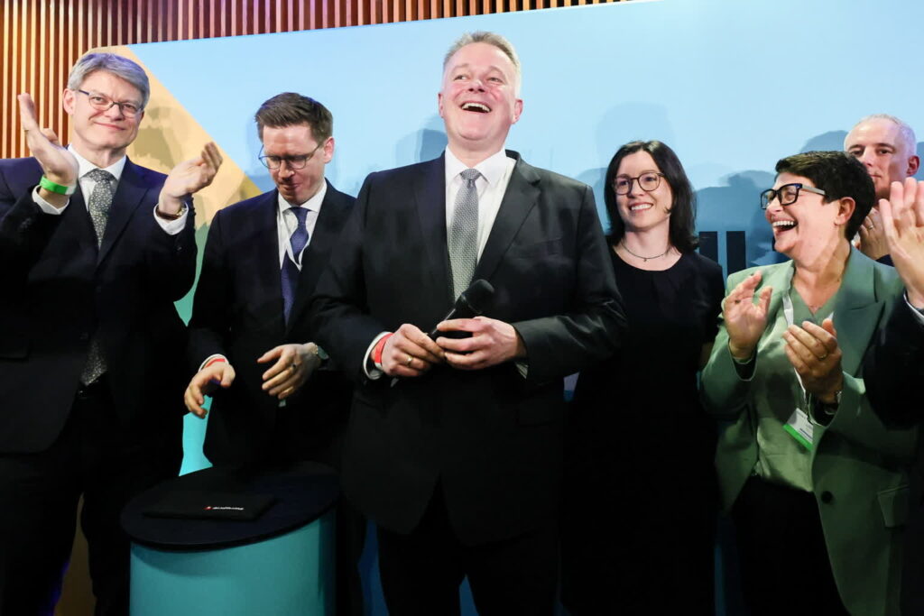 CDU celebruje zwycięstwo w wyborach w Nadrenii-Palatynacie (PAP/EPA/RONALD WITTEK)