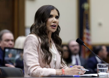 Kristi Noem obejmie stanowisko Specjalnego Wysłannika ds. Tarczy Ameryk. Fot. PAP/EPA/WILL OLIVER