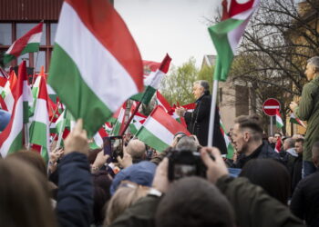 Wiec wyborczy Viktora Orbana (PAP/EPA/Akos Kaiser HANDOUT)