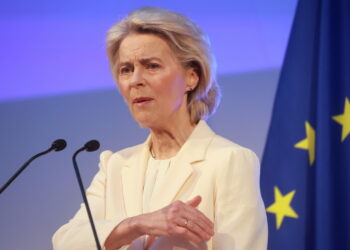 Ursula Von der Leyen. Fot. PAP/EPA/OLIVIER HOSLET