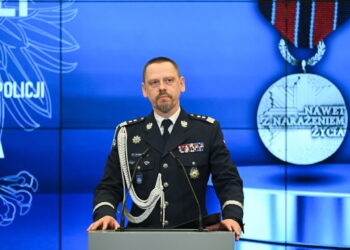 Komendant Główny Policji nadinsp. Marek Boroń. Fot. PAP/Marcin Obara