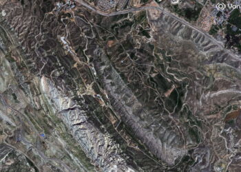 Iran na zdjęciu satelitarnym (PAP/EPA/SATELLITE IMAGE ©2026 VANTOR / HANDOUT)