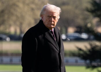 Fot. Prezydent USA Donald Trump. PAP/EPA/AARON SCHWARTZ / POOL