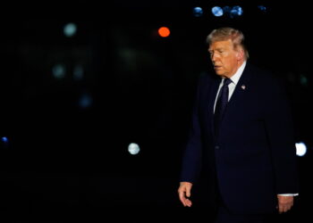 Na zdjęciu Donald Trump (PAP/EPA/Samuel Corum / POOL)