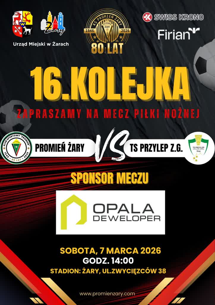 Wicelider klasy okręgowej na inaugurację podejmie TS Przylep