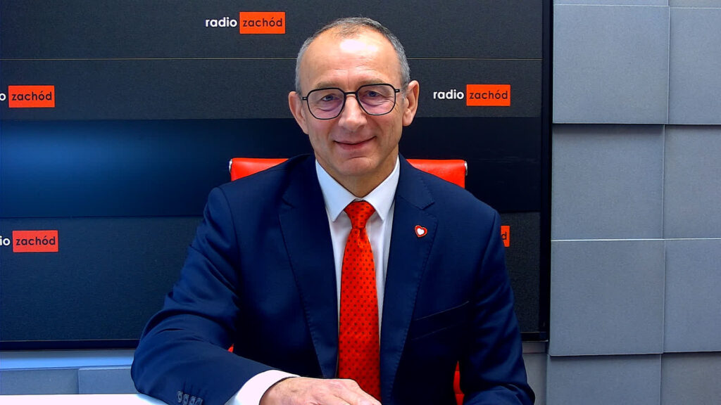 Marek Cebula w studiu Radia Zachód