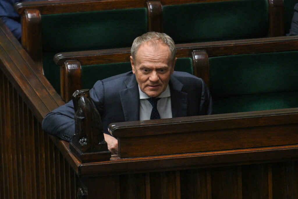 Premier Donald Tusk. Fot. PAP/Marcin Obara