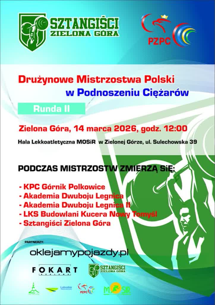 UKS Sztangiści atakują I ligę. W sobotę powalczą w Zielonej Górze