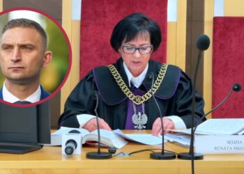 Fot. Screen z posiedzenia Sądu Rejonowego w Słubicach i x.com/RBakiewicz