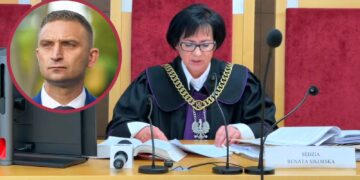 Fot. Screen z posiedzenia Sądu Rejonowego w Słubicach i x.com/RBakiewicz