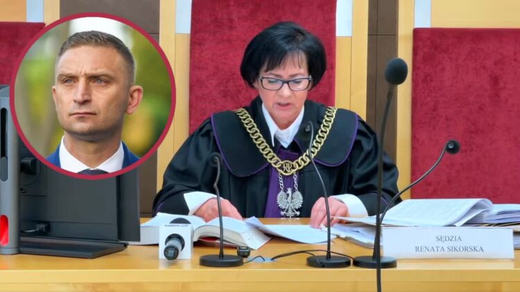 Fot. Screen z posiedzenia Sądu Rejonowego w Słubicach i x.com/RBakiewicz