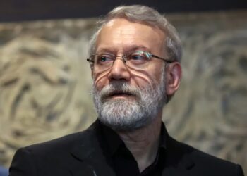 Szef Rady Bezpieczeństwa Iranu Ali Laridżani. Fot. EPA/WAEL HAMZEH