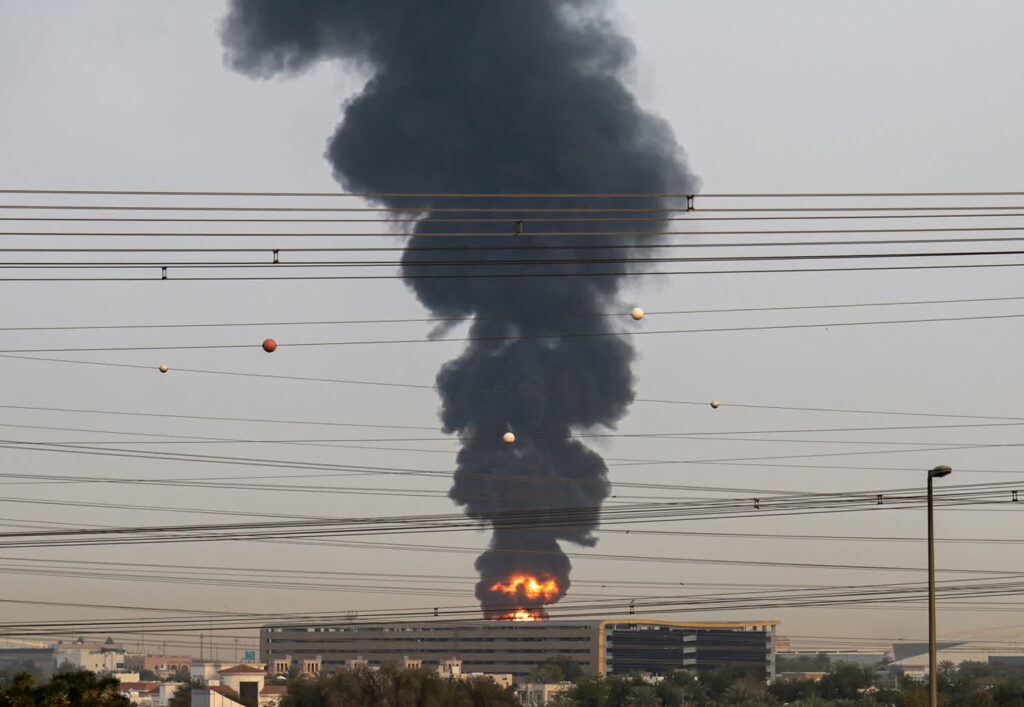 Ogień w Dubaju (zdjęcie ilustracyjne). Fot. EPA/STRINGER