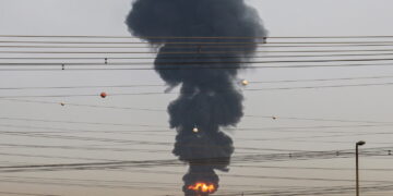 Ogień w Dubaju (zdjęcie ilustracyjne). Fot. EPA/STRINGER