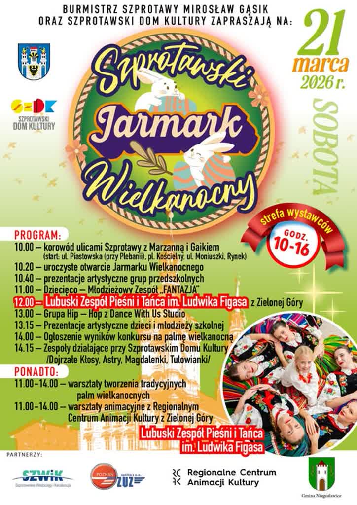 Jarmark wielkanocny na szprotawskim rynku