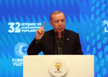 Prezydent Turcji Recep Tayyip Erdogan. Fot. EPA/NECATI SAVAS