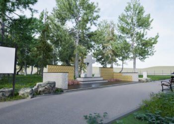 Projekt miejsca pamięci na cmentarzu Międzyrzecz-Obrzyce - graf. UM Międzyrzecz