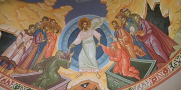 Ikona zmartwychwstania Jezusa Chrystusa, znana w tradycji chrześcijańskiej jako zstąpienie do otchłani