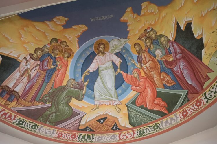 Ikona zmartwychwstania Jezusa Chrystusa, znana w tradycji chrześcijańskiej jako zstąpienie do otchłani