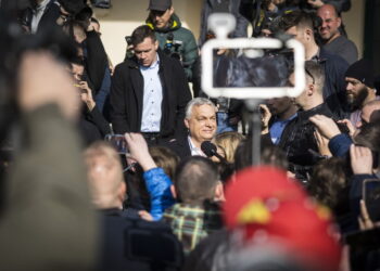 Wiec wyborczy Viktora Orbana (PAP/EPA/AKOS KAISER/HUNGARIAN PM GENERAL DEPARTMENT OF COMMUNICATION)