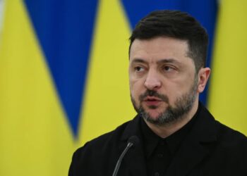 Prezydent Ukrainy Wołodymyr Zełenski. Fot: PAP/Valdemar Doveiko