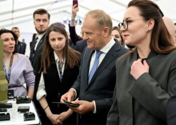 Julija Swyrydenko, premier Donald Tusk. Fot. PAP/Wojtek Jargiło