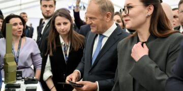 Julija Swyrydenko, premier Donald Tusk. Fot. PAP/Wojtek Jargiło