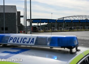 Kontrole lubuskiej policji na autostradzie A2 (mat. prasowe)