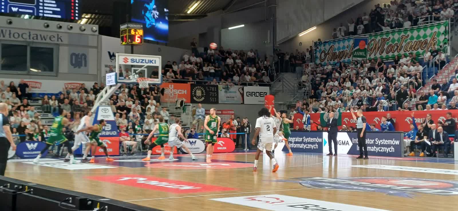 Zastal powalczył, ale tylko w 4 kwarcie. I przegrał we Włocławku