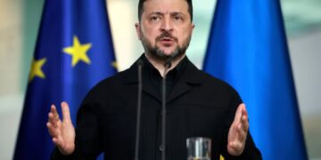 Prezydent Ukrainy Wołodymyr Zełenski. Fot. PAP/EPA/CLEMENS BILAN