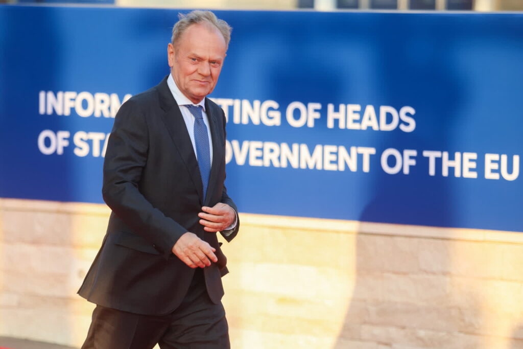 Premier Donald Tusk. Fot. PAP/EPA/GEORGE CHRISTOFOROU