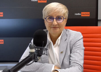 Anna Michalczuk w studiu Radia Zachód