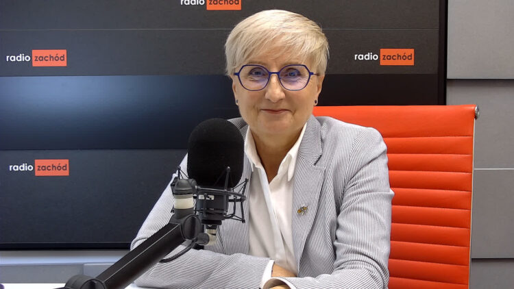 Anna Michalczuk w studiu Radia Zachód