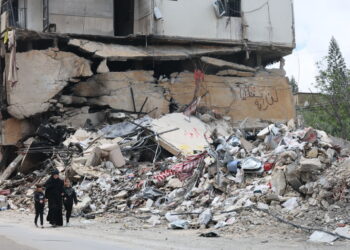 Wioska Jibchit na południu Libanu (PAP/EPA/WAEL HAMZEH)