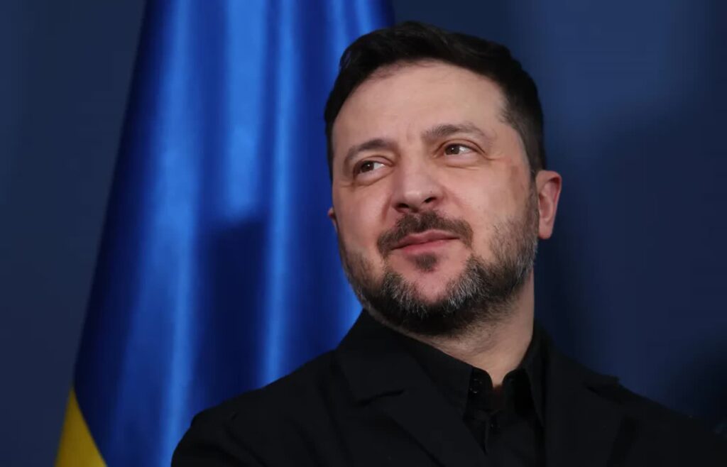 Wołodymyr Zełenski. Fot. PAP/EPA/Sean Gallup