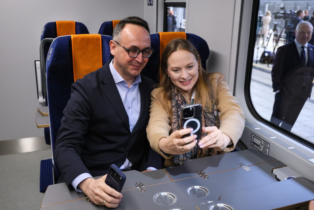 Dariusz Klimczak, Katarzyna Pełczyńska-Nałęcz. Fot. PAP/ Paweł Supernak