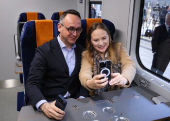 Dariusz Klimczak, Katarzyna Pełczyńska-Nałęcz. Fot. PAP/ Paweł Supernak