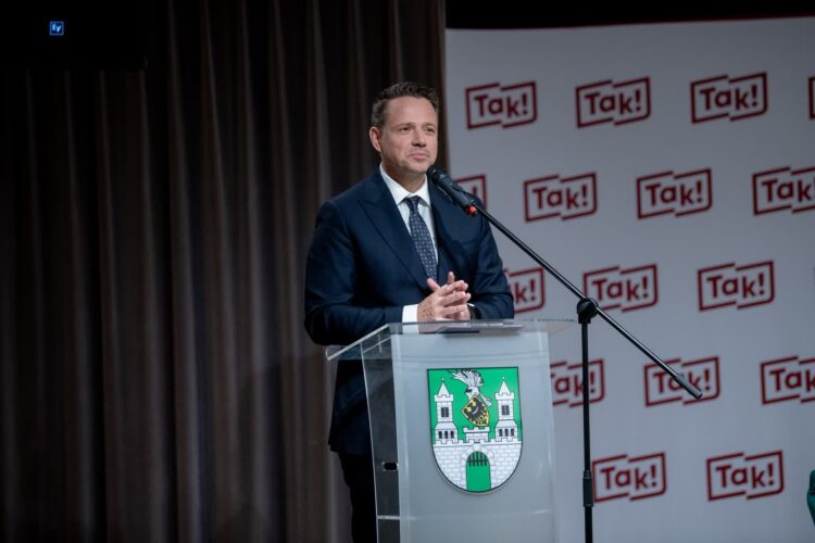 Rafał Trzaskowski w Zielonej Górze (fot. Krzysztof Filmanowicz)