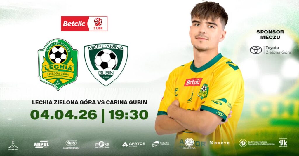 plakat meczowy: Lechia Zielona Góra