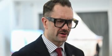 Łukasz Mejza. Fot. PAP/Radek Pietruszka