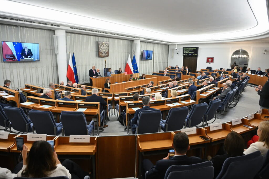 Posiedzenie Senatu. Fot. PAP/Radek Pietruszka