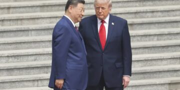 Xi Jinping, Donald Trump. Fot. PAP/EPA/Maxim Shemetov
