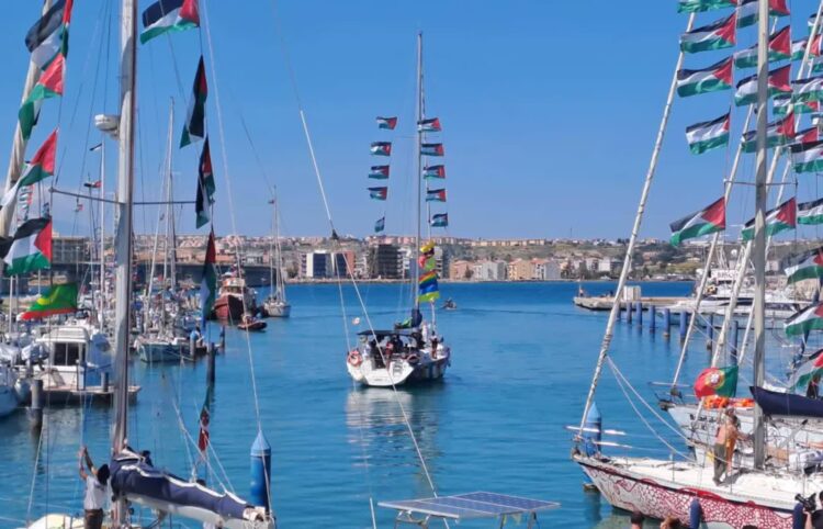 Statki Global Sumud Flotilla (zdjęcie ilustracyjne). Fot. EPA/ORIETTA SCARDINO