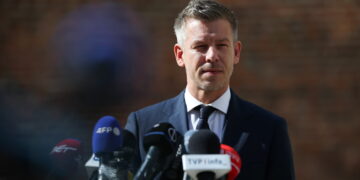 Peter Magyar. Fot. PAP/Łukasz Gągulski